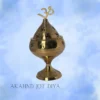 Traditional Brass Akhand Jyot Diya for Temple and Pooja – Eternal Oil Lamp for Prosperity and Devotion