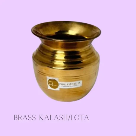 Brass Kalash – sacred pooja vessel for Griha Pravesh, weddings, and daily worship