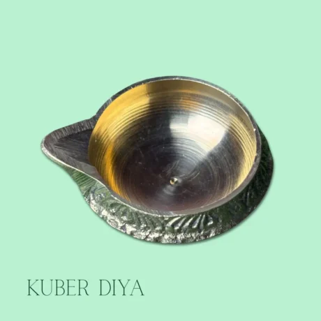 Handcrafted Brass Kuber Diya for Pooja and Aarti, Traditional Oil Lamp for Wealth and Prosperity.