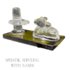 Crystal Shivling with Crystal Nandi for Home & Puja