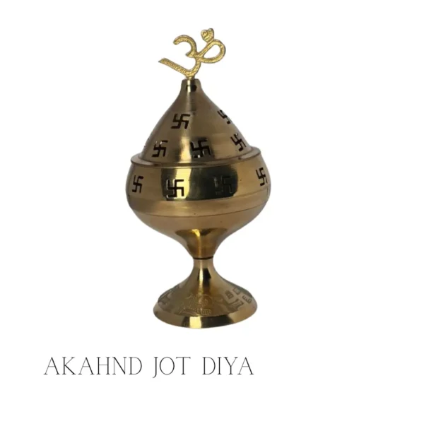Akhand Jot Diya for continuous pooja, meditation, and rituals at PoojaStore.in