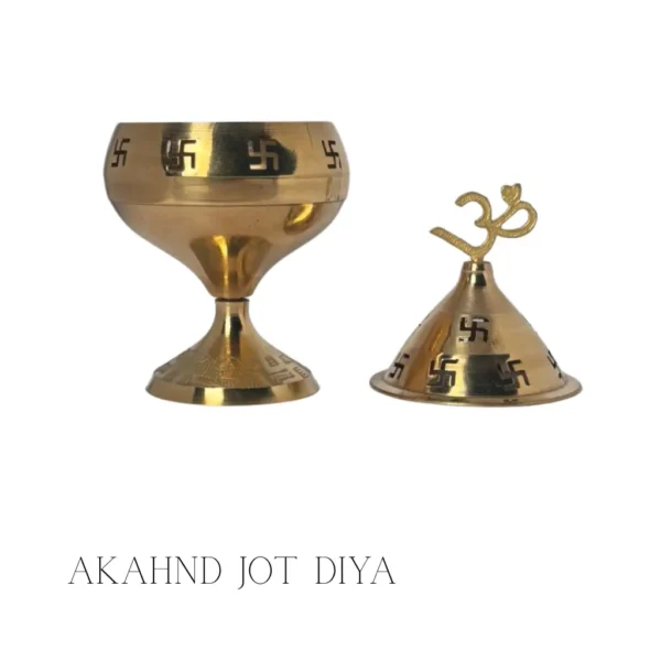Akhand Jot Diya for continuous pooja, meditation, and rituals at PoojaStore.in