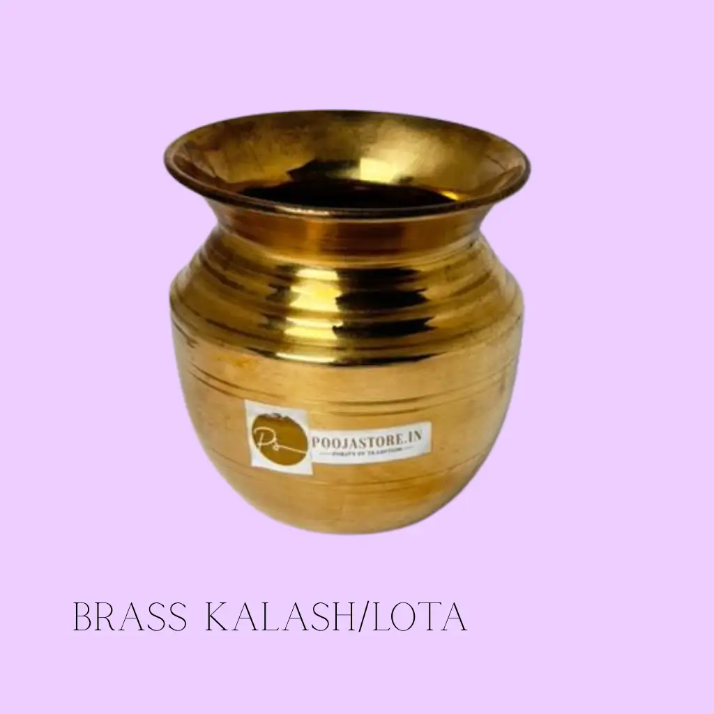 Brass Kalash – sacred pooja vessel for Griha Pravesh, weddings, and daily worship