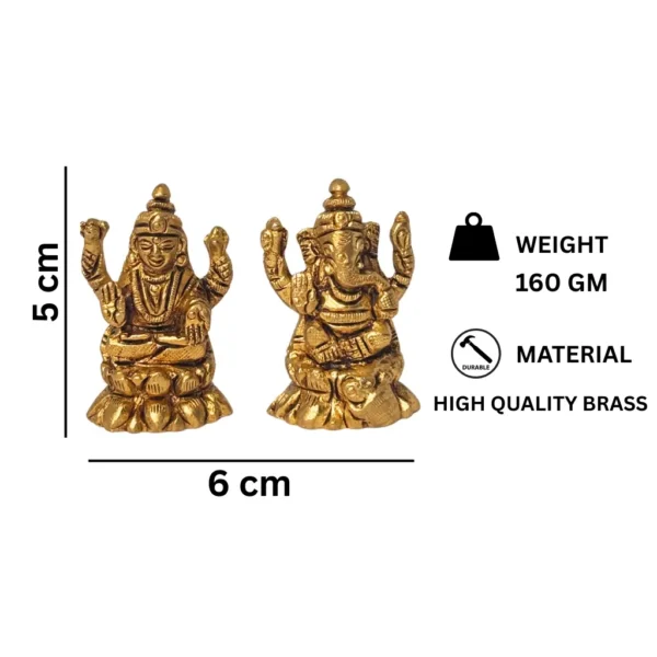 Ganesh Laxmi Idol for pooja rituals, home temples, and festivals at PoojaStore.in