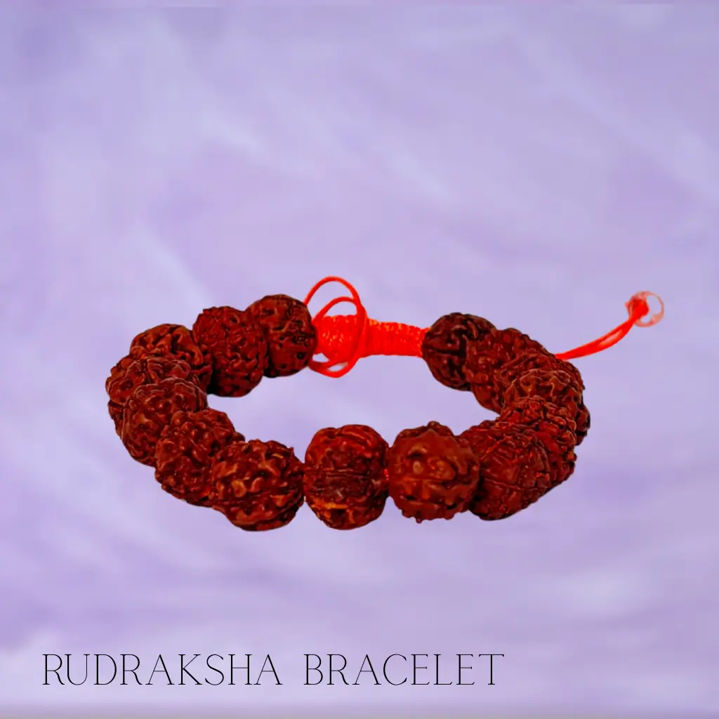 Original Rudraksh bracelet made with natural beads for spiritual protection
