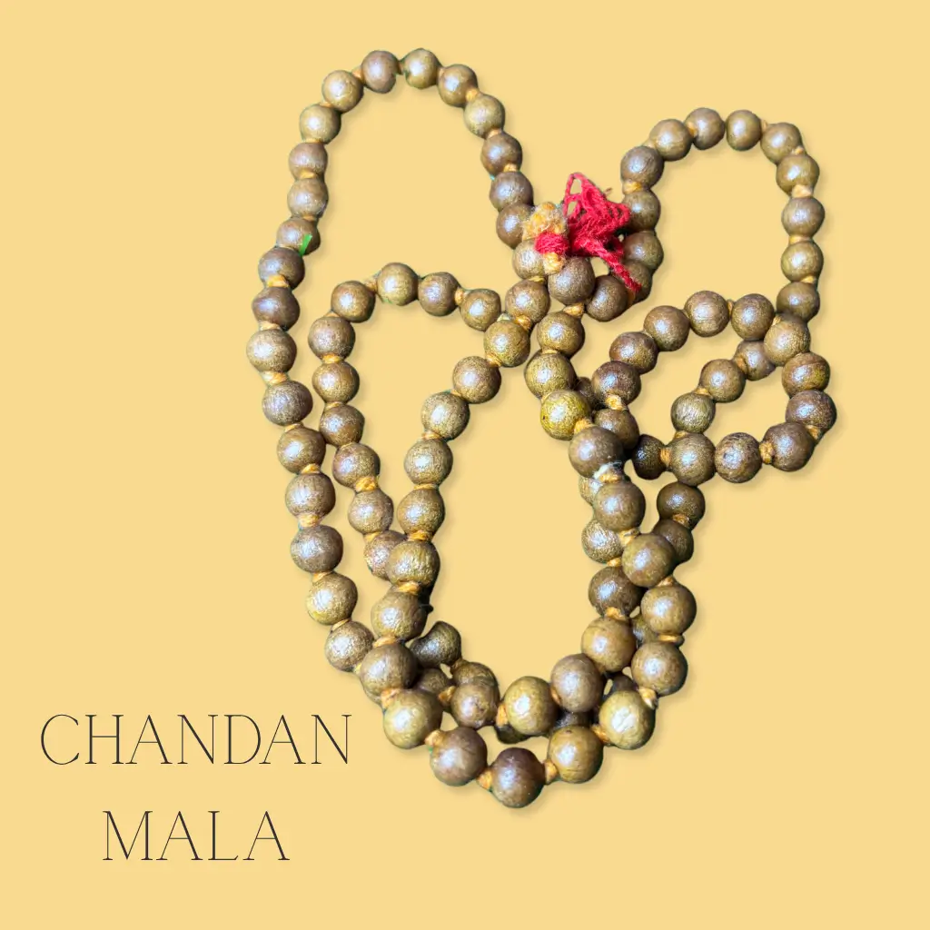 Chandan Mala for pooja rituals, meditation, and spiritual practices at PoojaStore.in