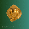 Brass Shankh Diya for pooja rituals – traditional diya lamp for temple and home worship