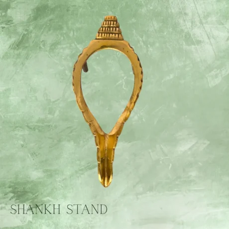 Brass Shankh Stand for Home Temple