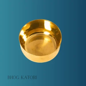 Brass Prashad Katori for puja rituals – traditional prashad bowl for temple and home worship