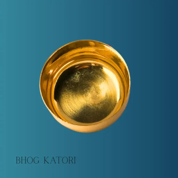 Brass Prashad Katori for puja rituals – traditional prashad bowl for temple and home worship