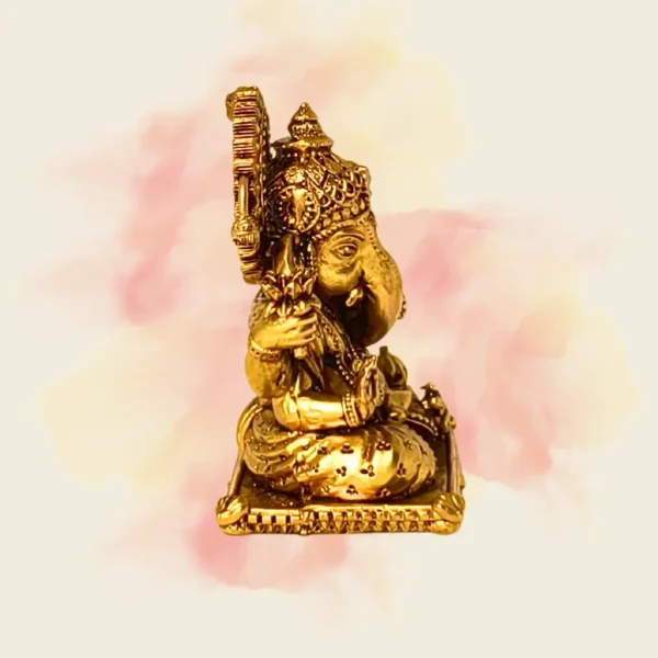 Brass Ganesh Idol for home pooja at PoojaStore.in