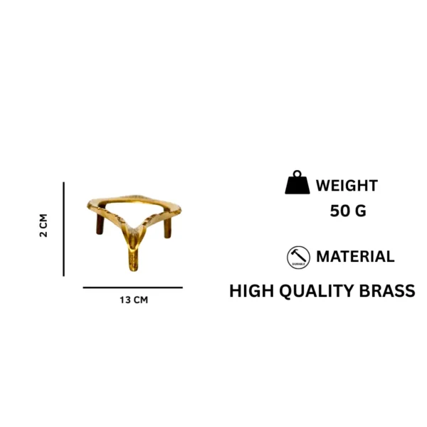 Brass Shankh Stand for home pooja and rituals at PoojaStore.in