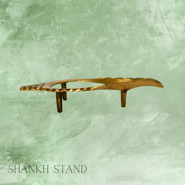 Handcrafted Decorative Shankh Holder for Home Mandir