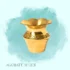 Brass vase-shaped agarbatti holder for incense sticks, traditional pooja accessory