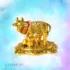 Brass Kamdhenu idol with intricate design for pooja and home decor